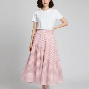 Jupe Vichy Longue