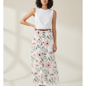 Jupe Longue Fleurie Fille