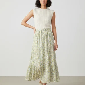 Jupe Longue Florale Plissée Fluide Chic