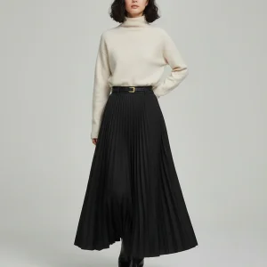 Jupe Plissée Femme Longue