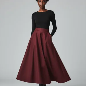 Jupe Longue Burgundy