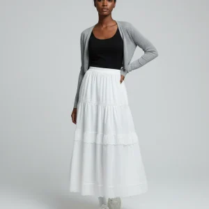 Jupe Coton Mi-Longue