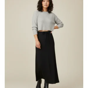 Jupe Droite Longue Taille Haute
