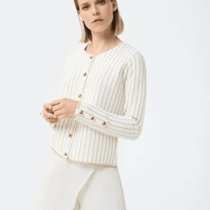 Cardigan Jenny doux et écru