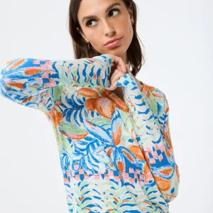 Pull Maya aux motifs fleuris