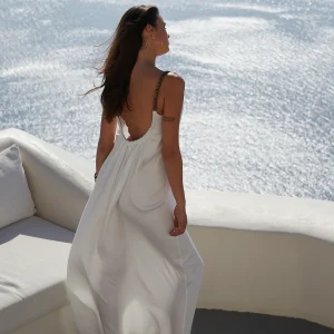 ROBE LONGUE DOS NU ALIA ECRU