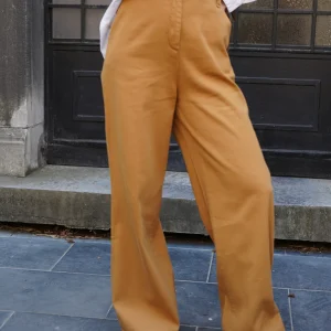 Pantalon Gaston large camel