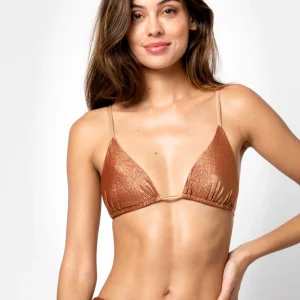 TOP TRIANGLE NIKI LUREX SIENNA