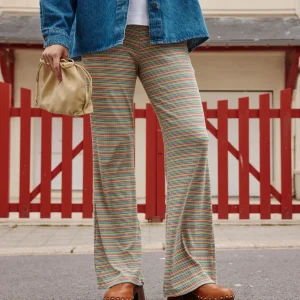Pantalon ANTOINE rayure multicolore