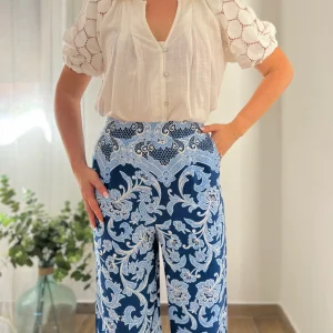 LE PANTALON MYKONOS BLEU