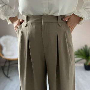 LE PANTALON A PINCE TAUPE