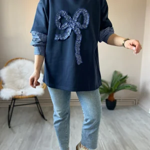 LE TOP GIRLY BLEU MARINE