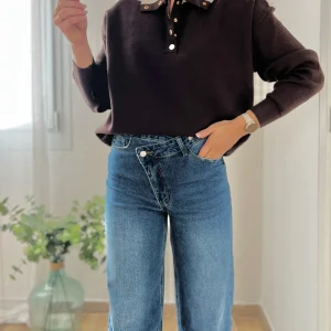 LE PULL POLO MARRON