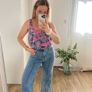LE TOP ROSE ET BLEU