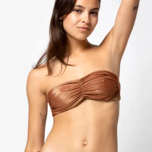 TOP BANDEAU REVERSIBLE JULIE LUREX SIENNA
