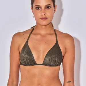 TOP TRIANGLE REMBOURE KATE PAD LUREX NOIR