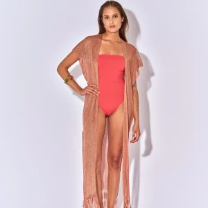 GILET LONG LIMA LUREX LITCHI