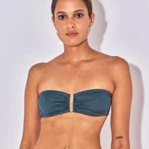 TOP BANDEAU ARMATURES NINA PETROL
