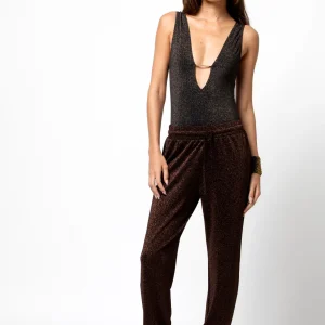 PANTALON LUREX COFEE