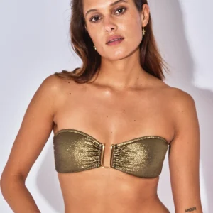 TOP BANDEAU ROMY IGUANE GOLD