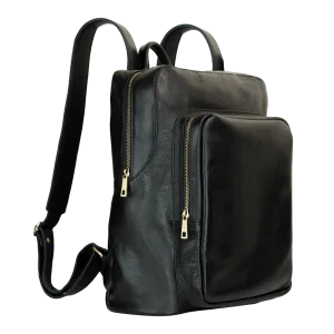 Atlas: Sac à dos - Cuir Noir