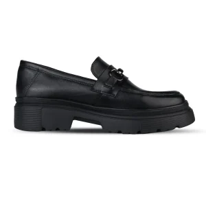 Audrey: Mocassin Femme - Cuir Noir