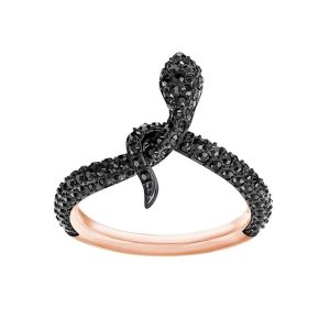 Bague Serpent Luxe Féminin Noir