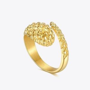 Bague Serpent Pyramide Femme