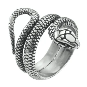 Bague Serpent Enroulé Acier Inoxydable
