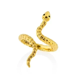 Bague Serpent Discret Doré (Argent)