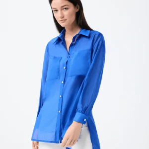 Blouse Léna fluide et semi-transparente