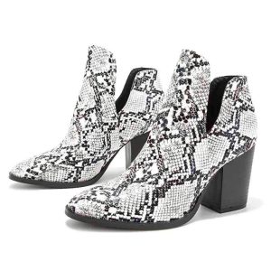 Bottines Effet Serpent