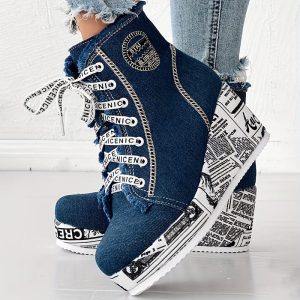 Bottines Femme Compensées En Daim Confortables - Daily Boost