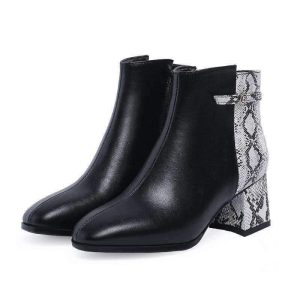Bottines Serpent Bicolores