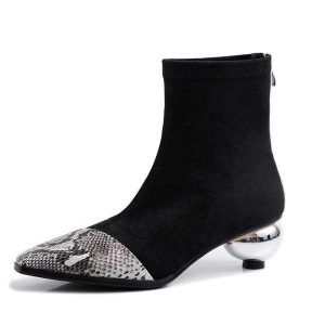 Bottines Serpent Noir