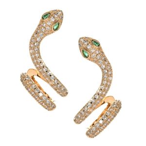 Boucles d'Oreilles Serpent Femme Or
