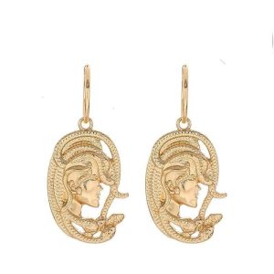 Boucles d'Oreilles Serpent Médusa Pendantes