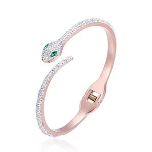 Bracelet Serpent Jonc Femme Diamant