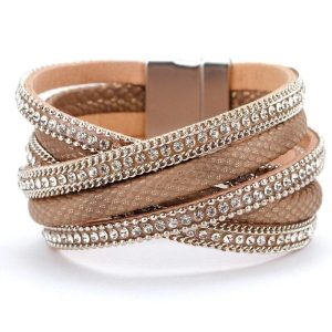 Bracelet Peau de Serpent Femme Cuir