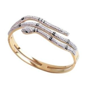 Bracelet Serpent Femme Diamant Or