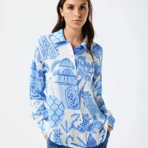 Chemise Cheetah imprimé exotique