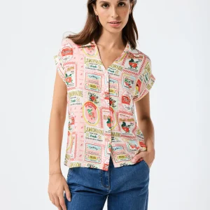 Chemise Magnolia manches courtes en lin