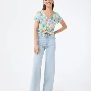 Chemise Prune manches courtes imprimé floral