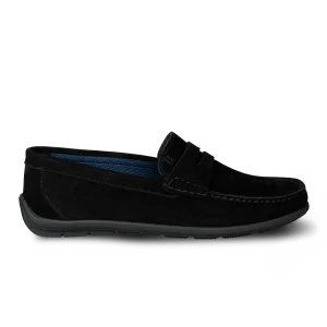 Denver: Mocassin Homme - Daim Noir