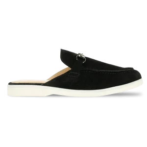 Emma: Mules Femme - Daim noir