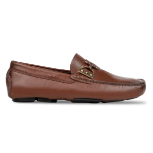 Erwin : Mocassin Homme -Cuir Marron