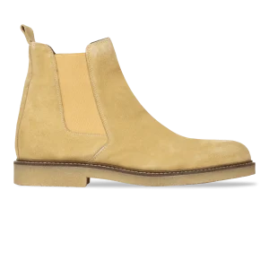 Foxton: Chelsea Boots Homme - Daim Beige