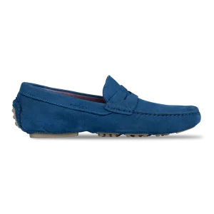 Gary: Mocassin Homme - Daim N' Bleu Indigo