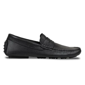 Gary: Mocassin Homme - Gomme Noir Grainé
