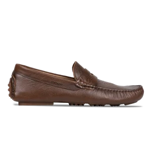 Gary:Mocassin Homme - Gomme Marron grainé
